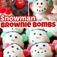 Snowman Brownie Bombs Pin