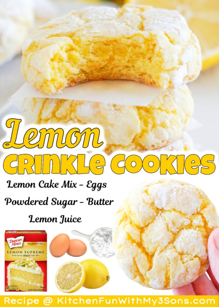 Lemon Crinkle Cookies Pin