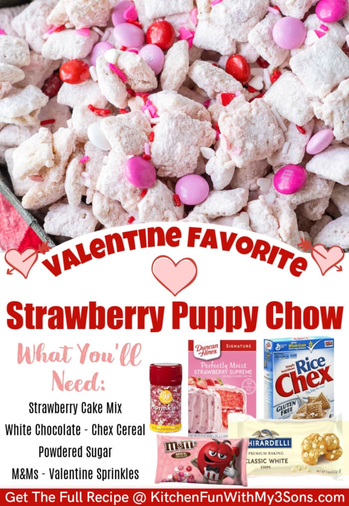 Strawberry Puppy Chow Pin