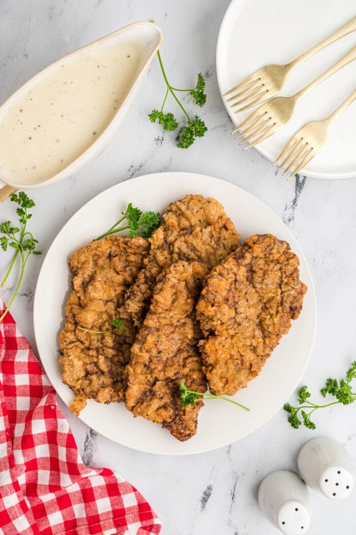 Easy Chicken Fried Steak with Gravy l Kitchen Fun With My 3 Sons