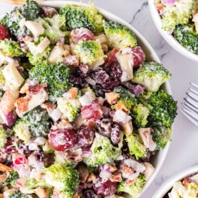 Healthy Broccoli Salad feature