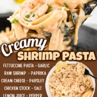 Creamy Shrimp Pasta pin