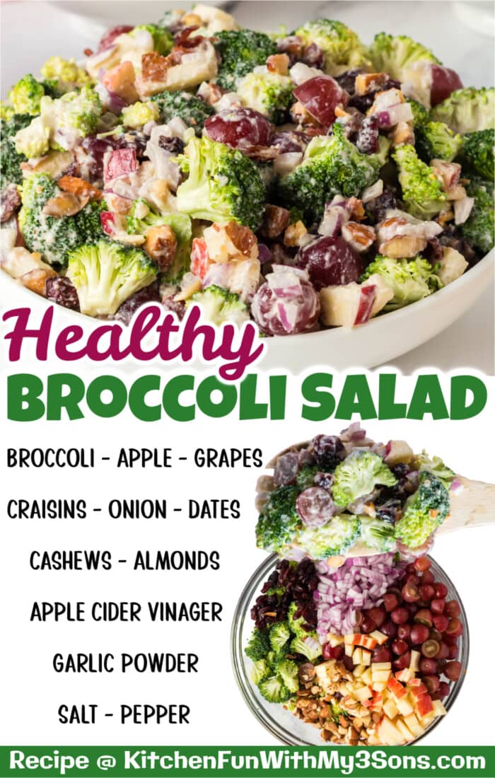 Healthy Broccoli Salad pin