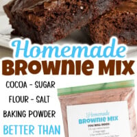 Homemade Brownie Mix pin