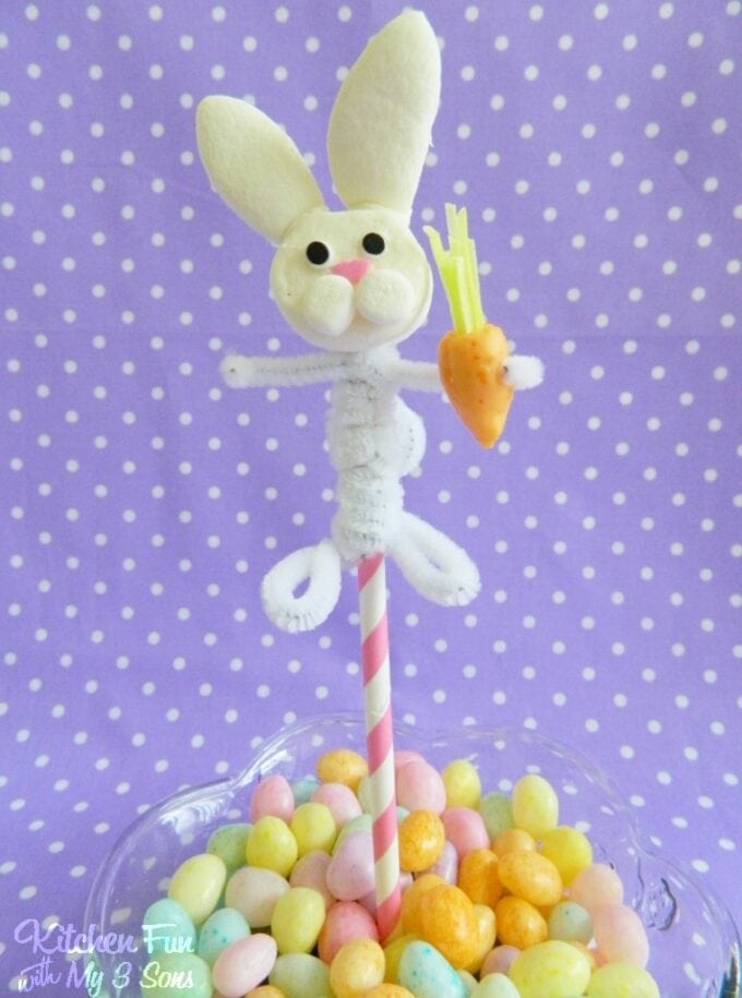 Easter Bunny marshmallow pops
