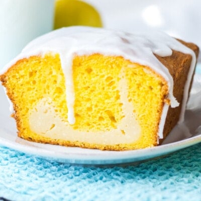 Lemon Cream Cheese Swirl Cake feature