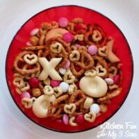 Valentine love mix in a bowl