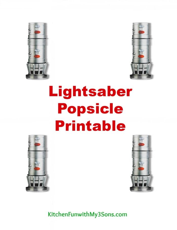 Star Wars Light Saber Popsicles