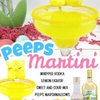 Peeps Martini pin