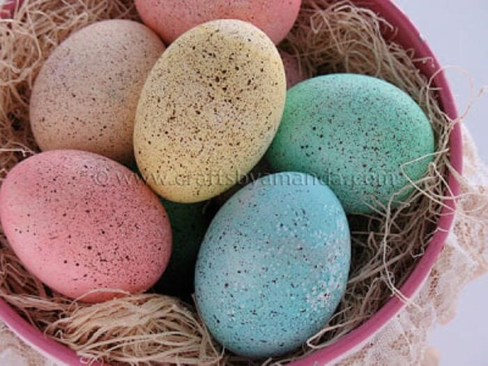 Speckled Painted Easter Eggs