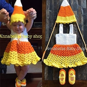 Crochet Candy Corn Costume