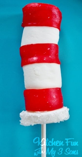 Dr. Seuss Cat in the Hat Marshmallow Pops