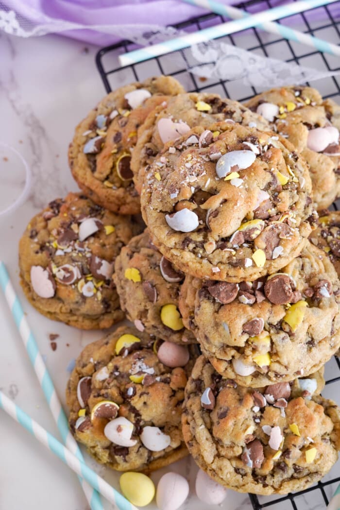 A pile of Easter Cookies.