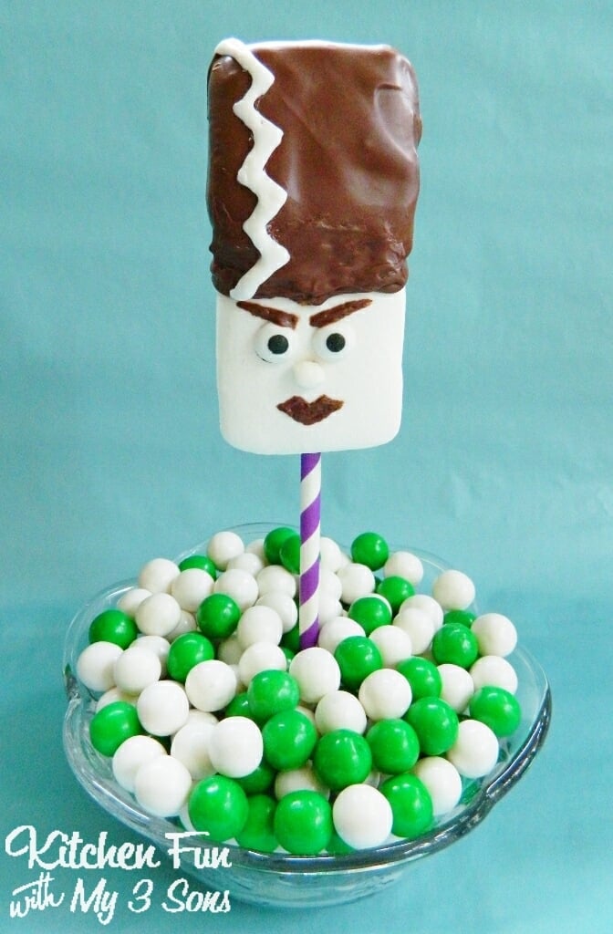 Frankenstein and his Bride Marshmallow Pops