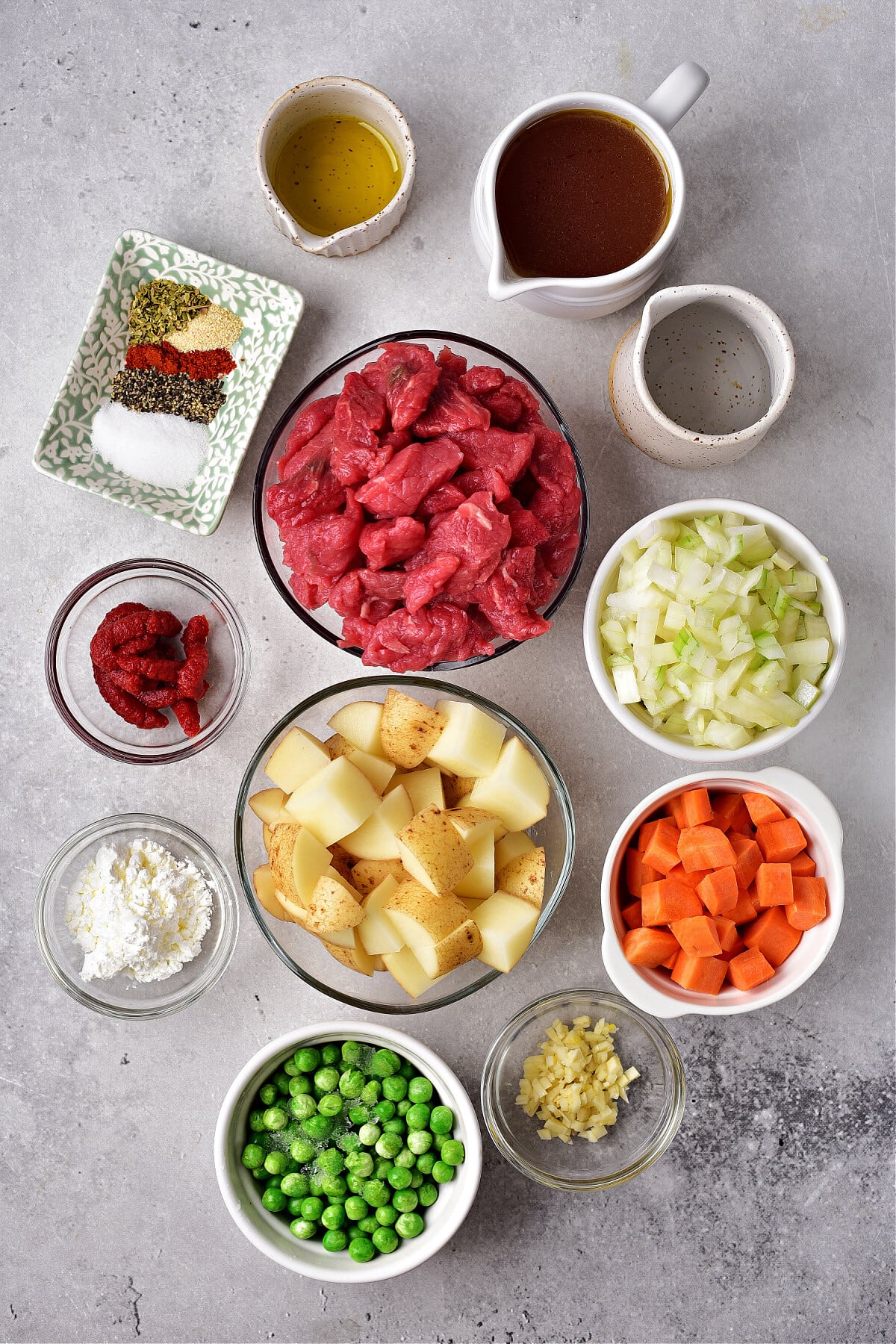 ingredients needed to make instant pot beef stew