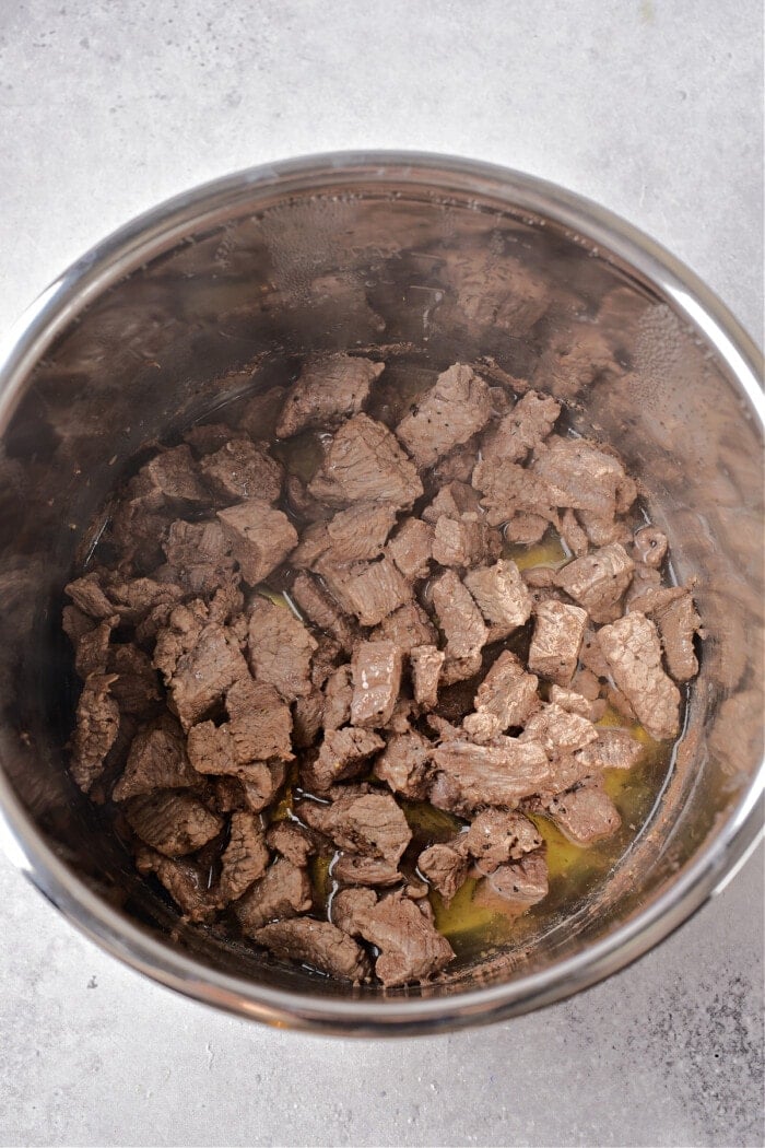 beef cooked in instant pot