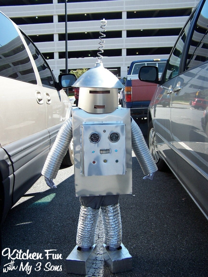 Homemade robot costume