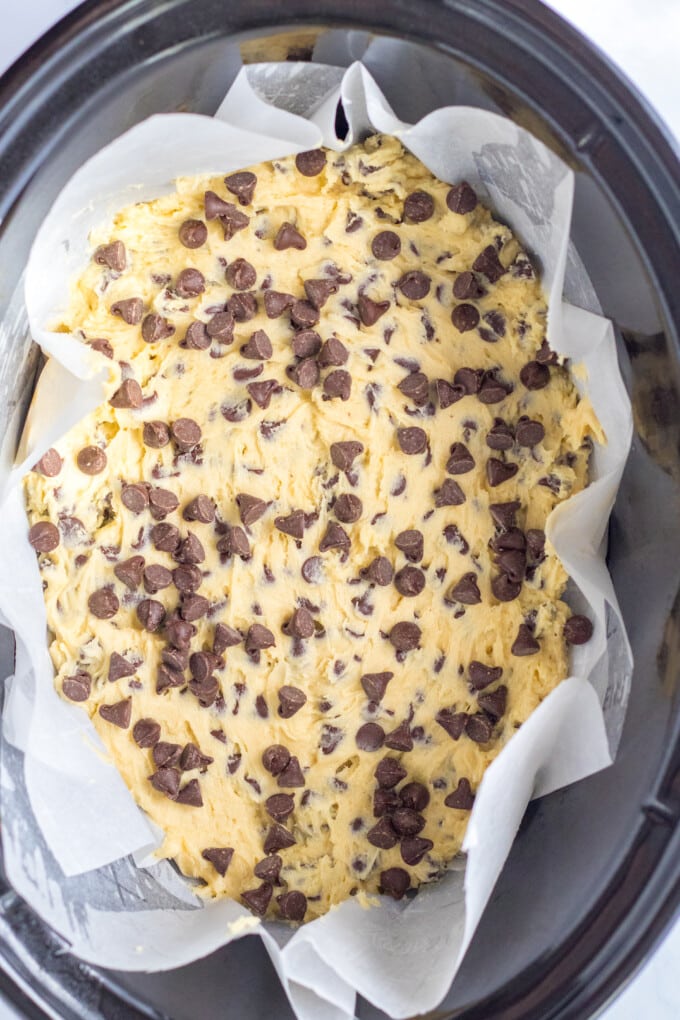Slow Cooker Chocolate Chip Cookie - Kitchen Fun With My 3 Sons