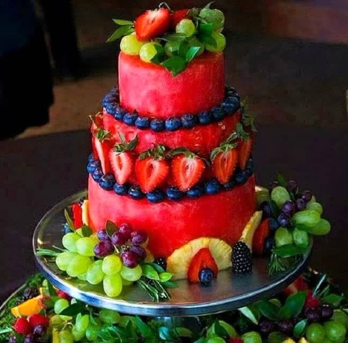 Watermelon Cake...these are the BEST Watermelon Ideas!
