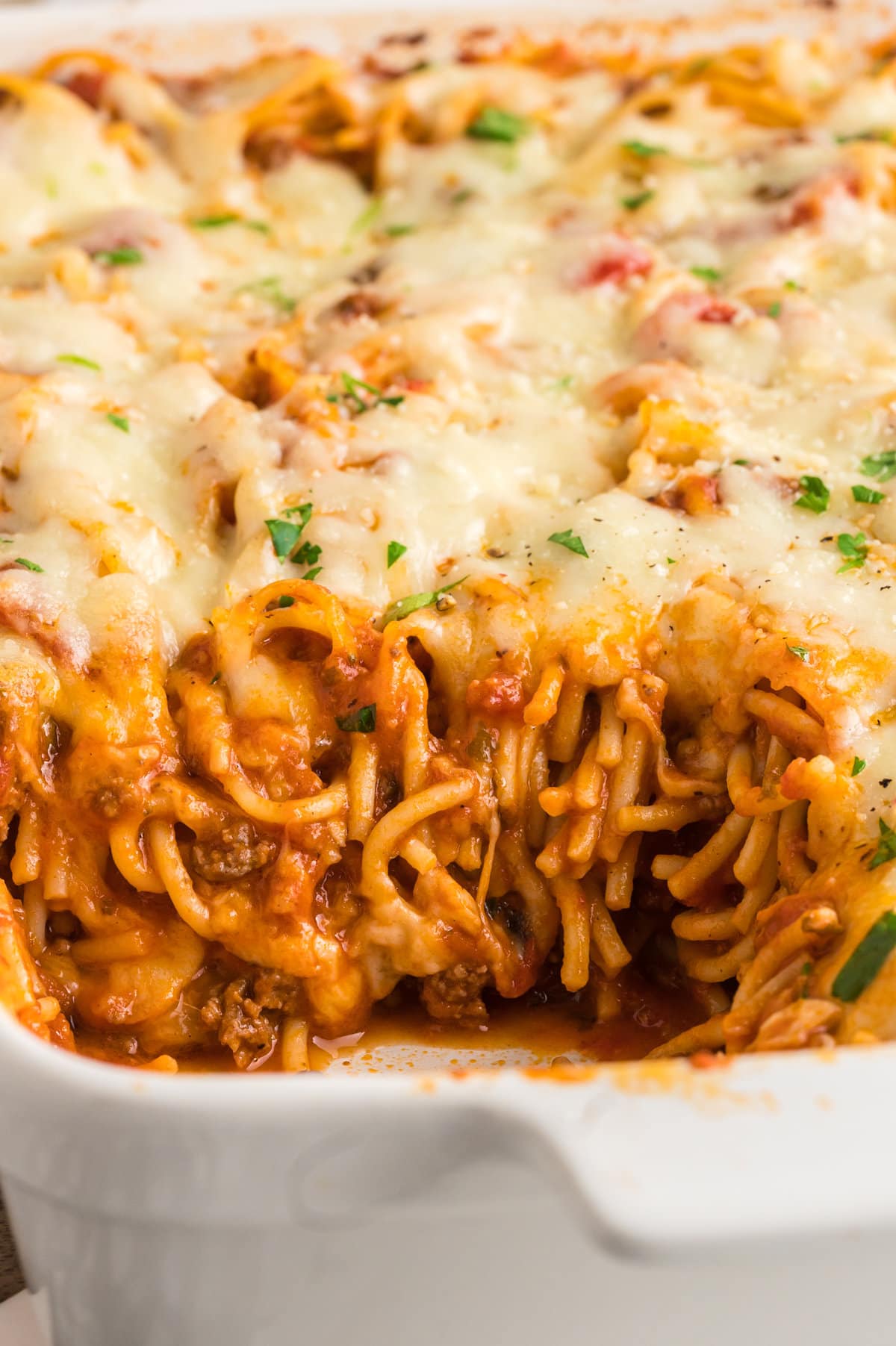 Easy Baked Spaghetti Casserole l Kitchen Fun With My 3 Sons