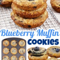 Blueberry Muffin Cookies pin