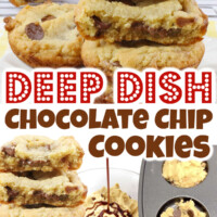 Deep Dish Chocolate Chip Cookies pin