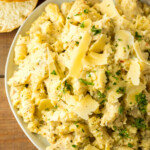 Crockpot Garlic Parmesan Chicken Pasta feature