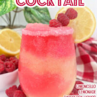 Raspberry Lemonade Cocktail pin