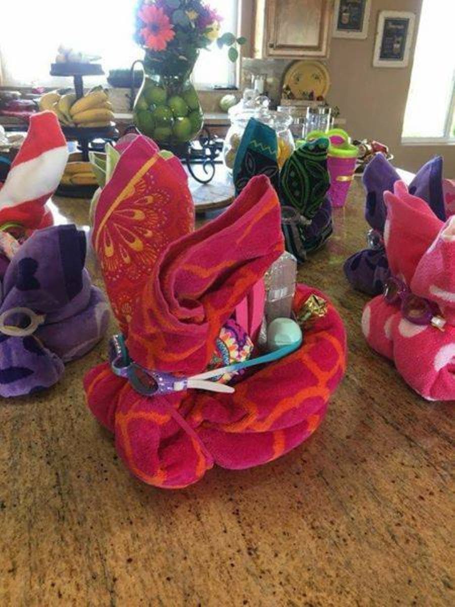 Beach Towel Bunnies...these are the BEST Easter Basket Ideas!