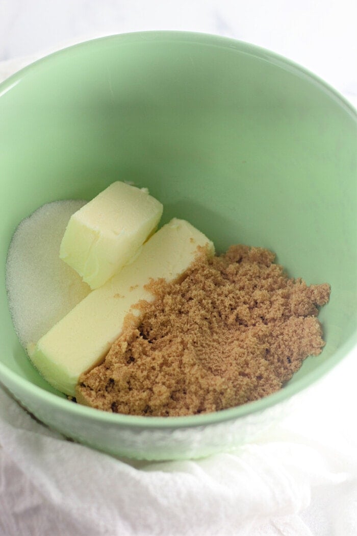 sugars and butter in a bowl