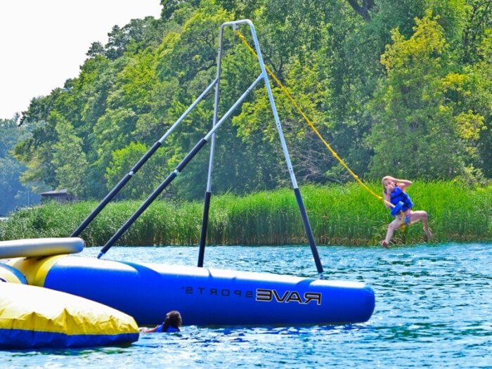 inflatable rope swing