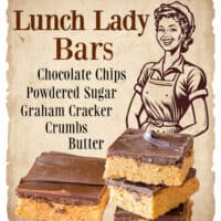 Lunch Lady Peanut Butter Bars pin
