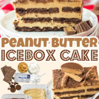 Peanut Butter Icebox Cake pin