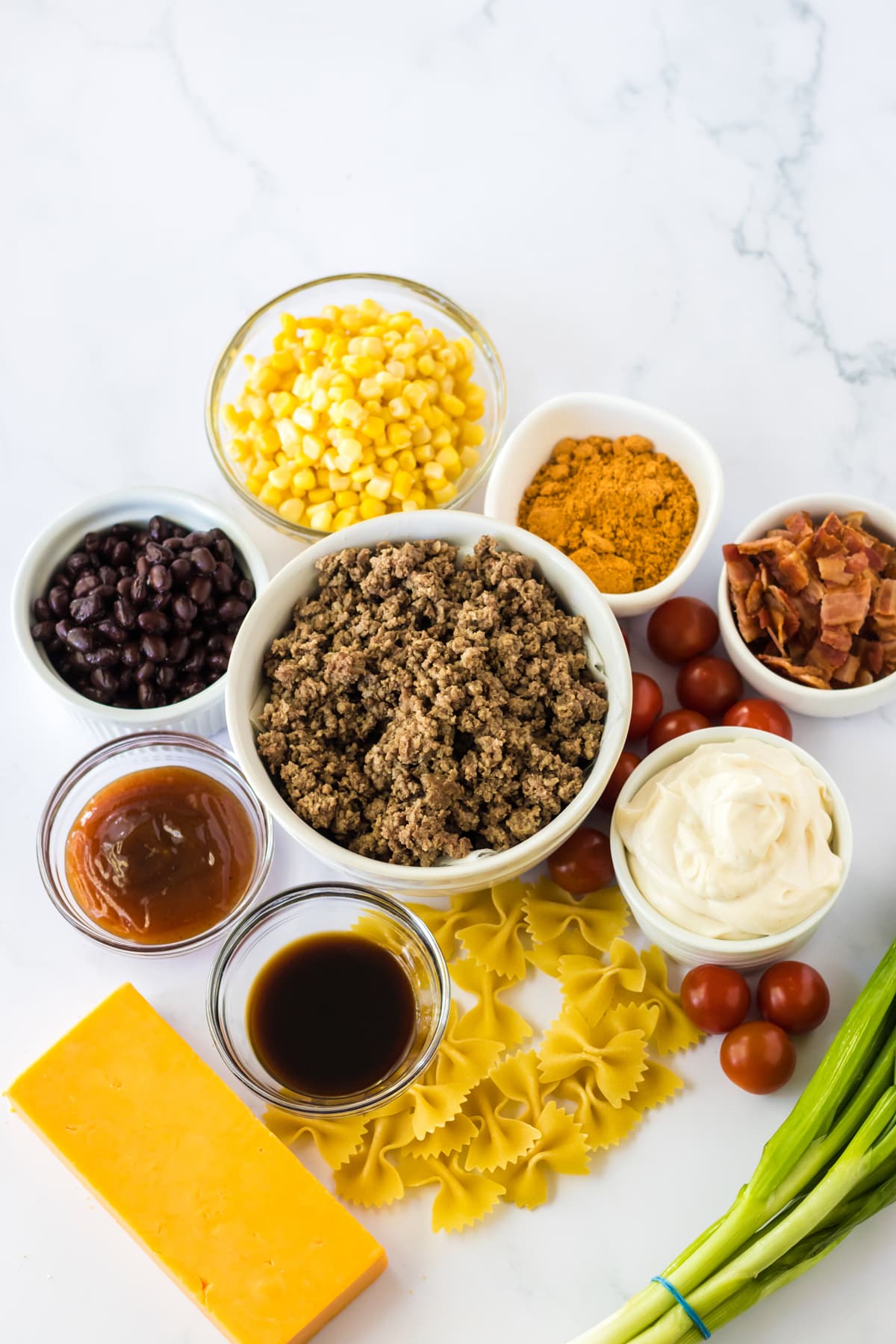 ingredients needed to make cowboy pasta salad