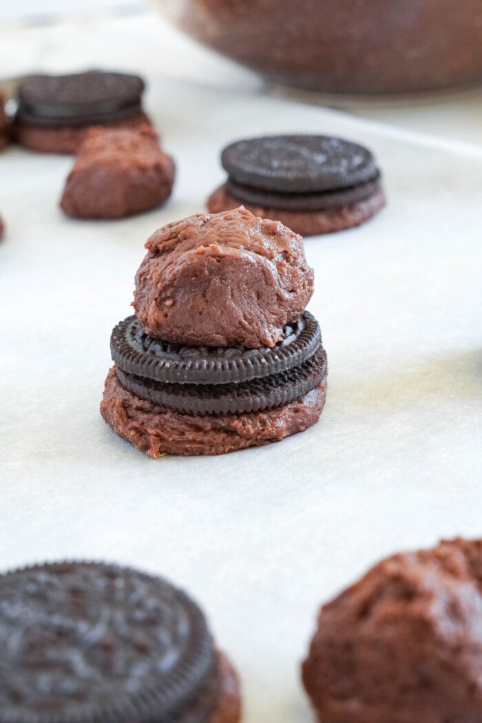 oreos with cookie batter