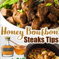 Honey Bourbon Steak Tips (Crock-Pot) Pin0