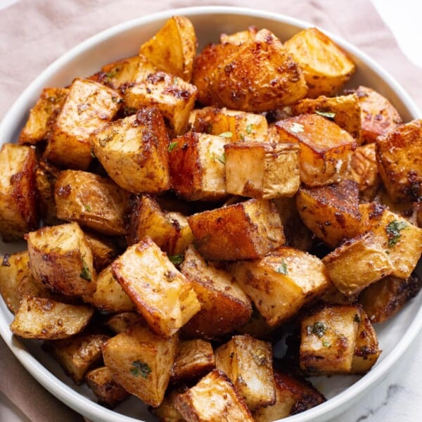 mexican potatoes in white bowl