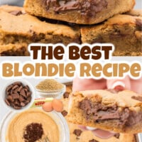 The Best Blondies Recipe pin