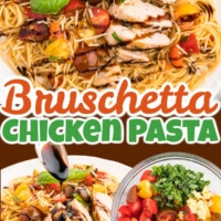Bruschetta Chicken Pasta pin