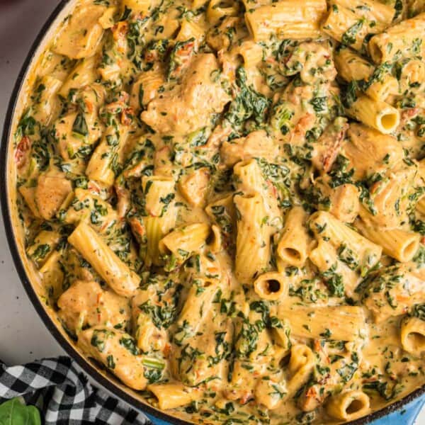 Creamy Tuscan Chicken Pasta feature