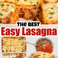 Easy Lasagna Recipe pin