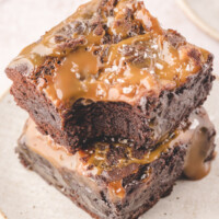 Salted Caramel Brownies feature