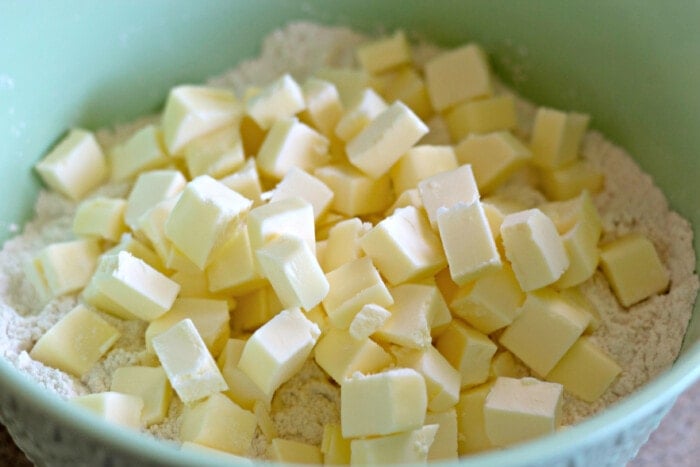 butter cubes in a bowl