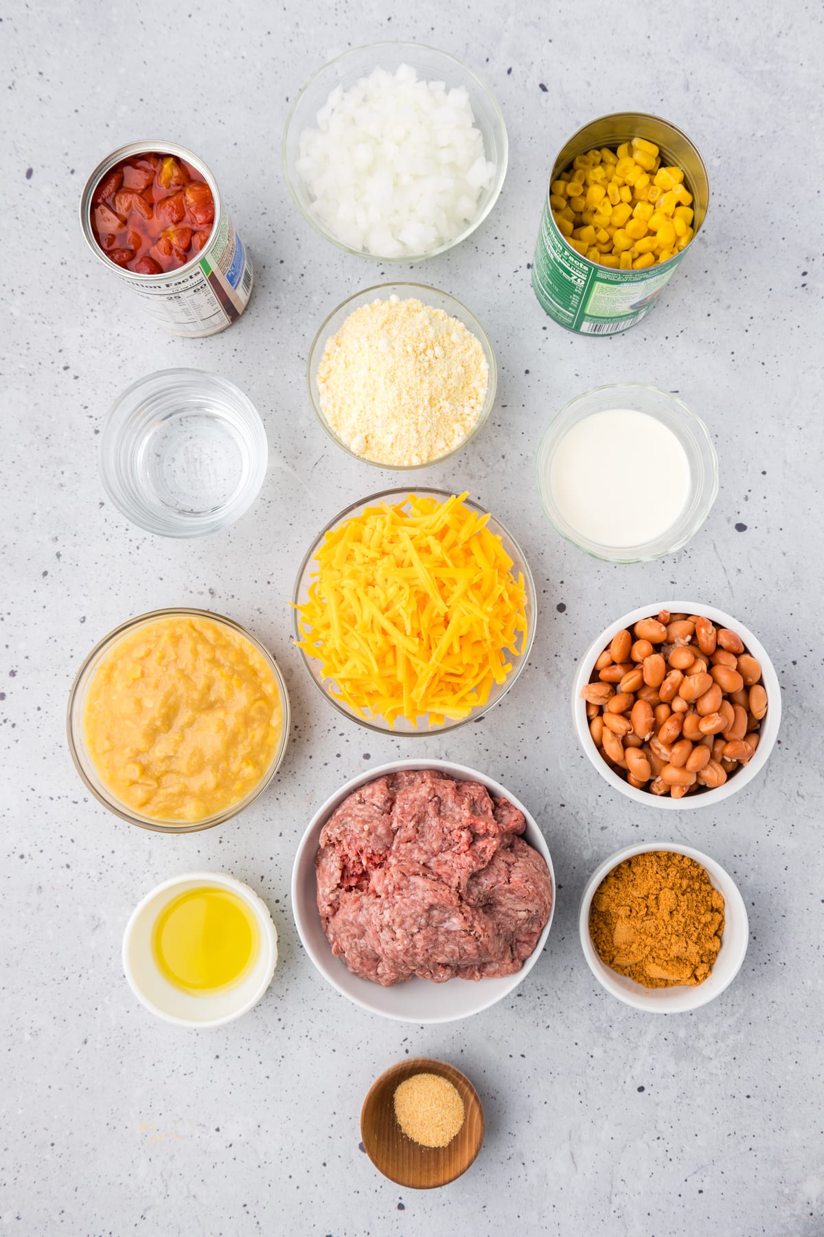 ingredients needed to make cowboy cornbread casserole