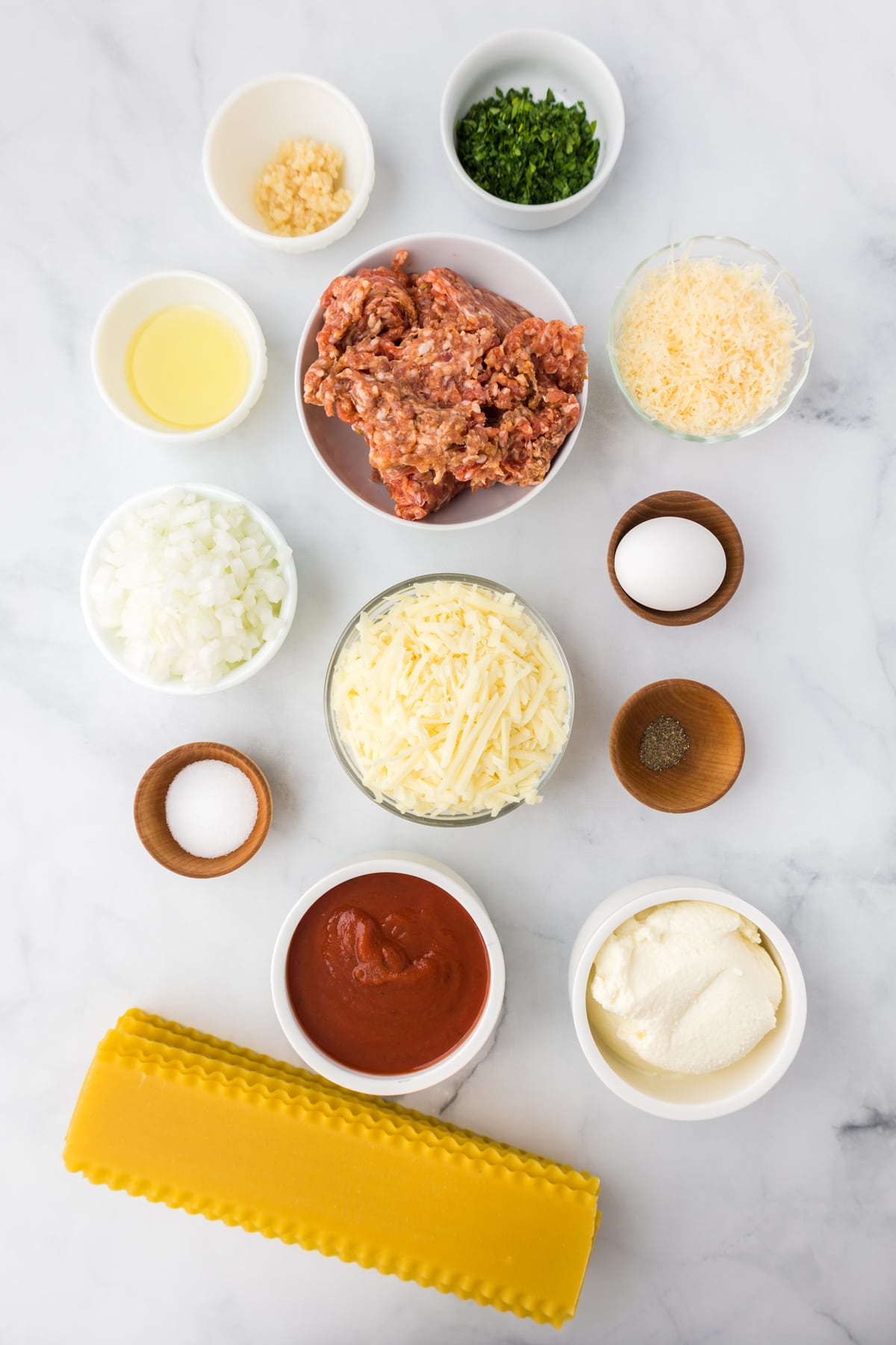 ingredients needed to make lasagna roll ups