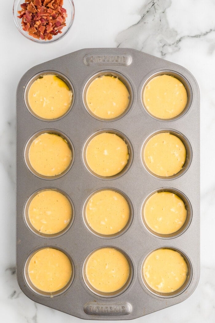 Eggs in muffin tins