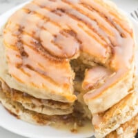 Cinnamon Roll Pancakes feature