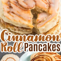 Cinnamon Roll Pancakes pin