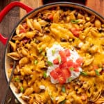 Cheesy Taco Pasta feature
