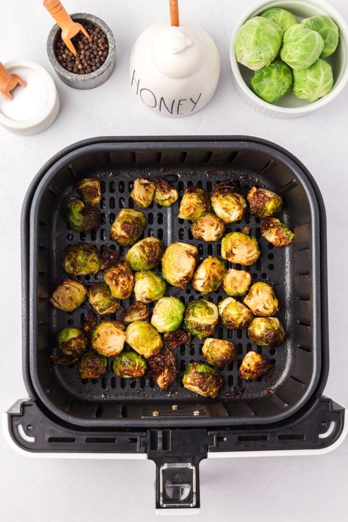 Balsamic brussels sprouts in the air fryer